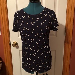 J Crew polka dot soft t shirt Medium
